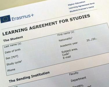 Erasmus agreement form